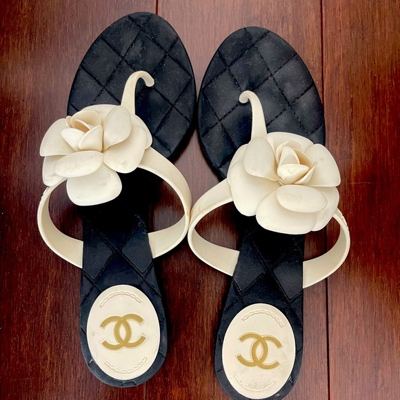 CHANEL Shoes Chanel Flip Flops Poshmark